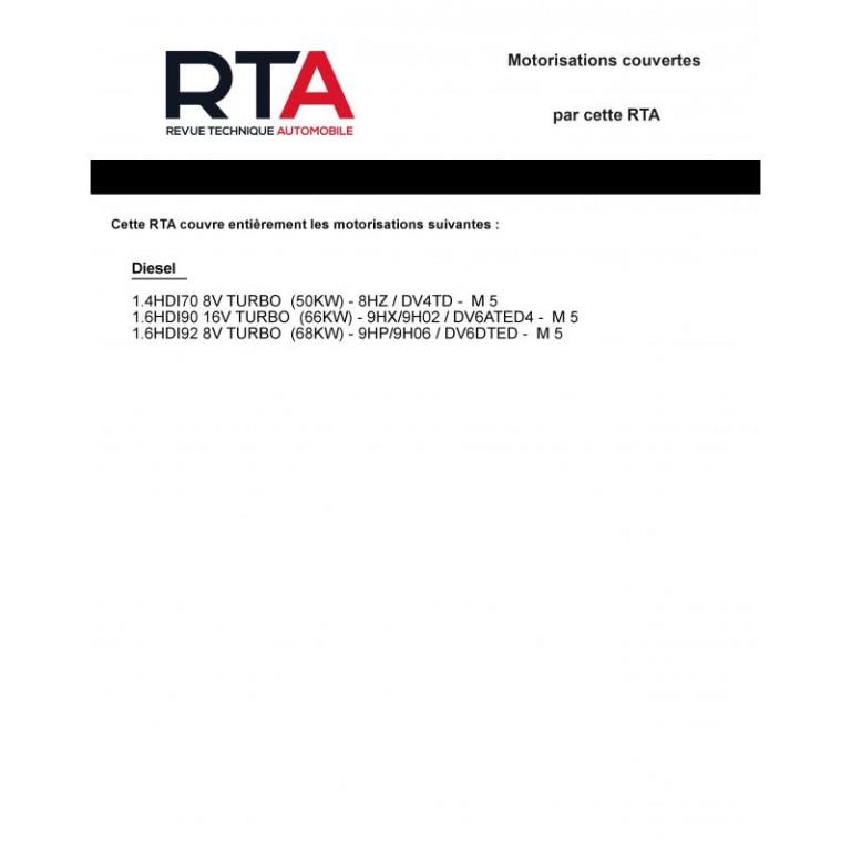 Revue technique auto (Rta) ETAI RTA 841 CITROEN C3 II Phase 1 (2009 à 2013) - ref. 27800