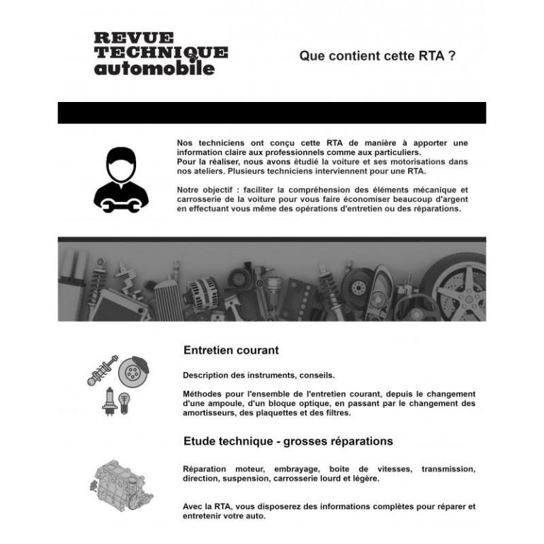 Revue technique auto (Rta) ETAI RTA 425 DACIA SANDERO I (2008 à 2012) - ref. 27818