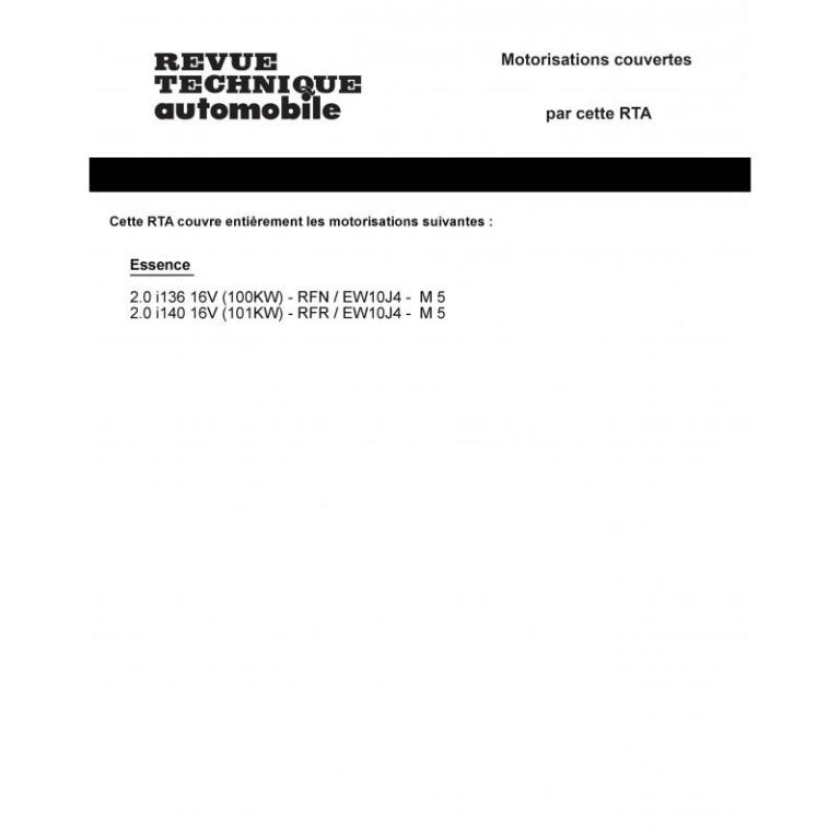 Revue technique auto (Rta) ETAI RTA 426 PEUGEOT 206 (1998 à 2009) - ref. 27819