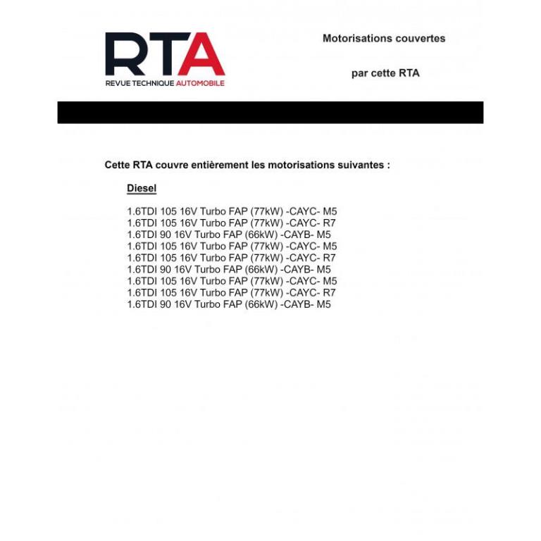 Revue technique auto (Rta) ETAI RTA 847 VOLKSWAGEN GOLF VI (2008 à 2013) - ref. 27905