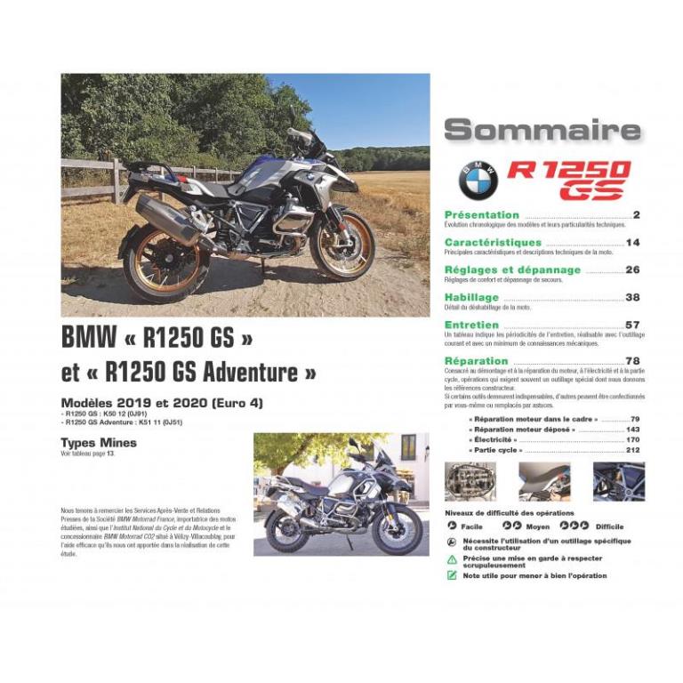 Revue technique moto ETAI RMT 200 BMW R1250 GS & ADVENTURE (2019 à 2020) - ref. 28234