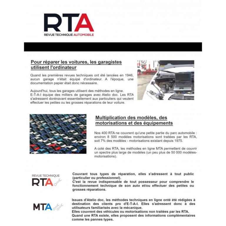 Revue technique auto (Rta) ETAI RTA 854 CITROËN C3 III PHASE 1 (2016 à 2020) - ref. 28239