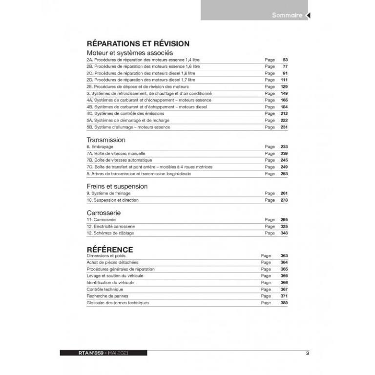 Revue technique auto (Rta) ETAI RTA 859 OPEL MOKKA (2012 - 2016) - ref. 28651