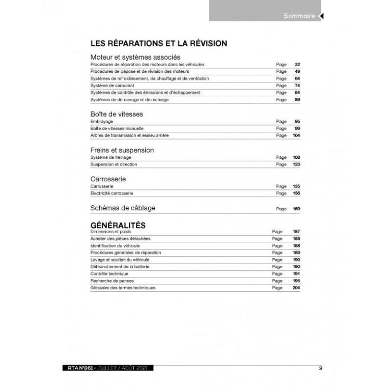 Revue technique moto ETAI RTA 861 MERCEDES SPRINTER W906 (2009 à 2018) - ref. 28653