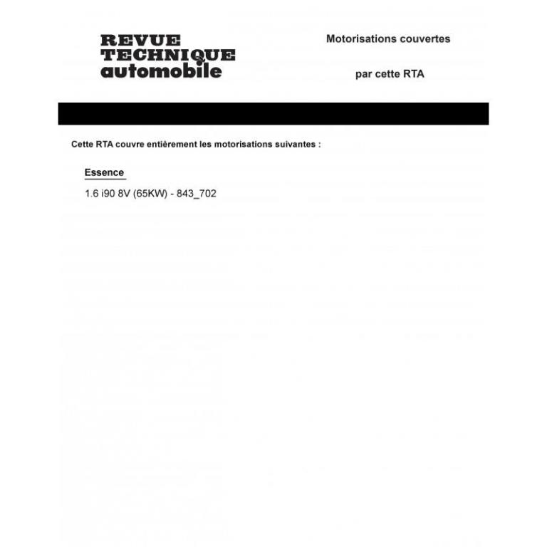 Revue technique auto (Rta) ETAI RTA 339.2 RENAULT 16 TX ET TX AUTOMATIQUE (74/80) - ref. 4848