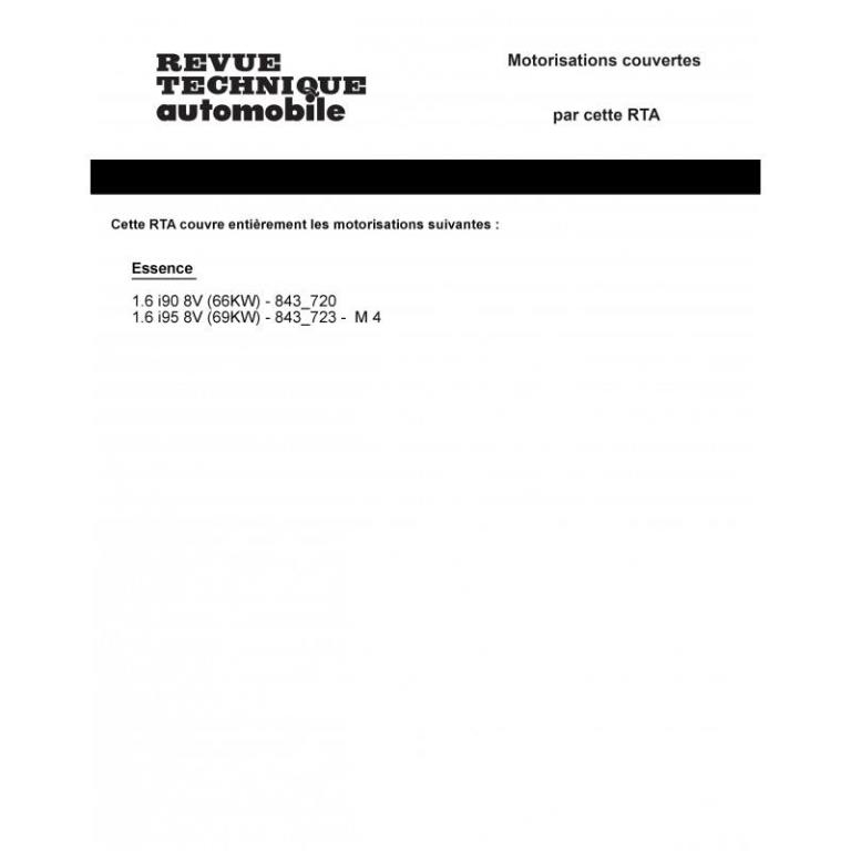 Revue technique auto (Rta) ETAI RTA 362.3 RENAULT 20 L - TL ET GTL (1976/1982) - ref. 4872
