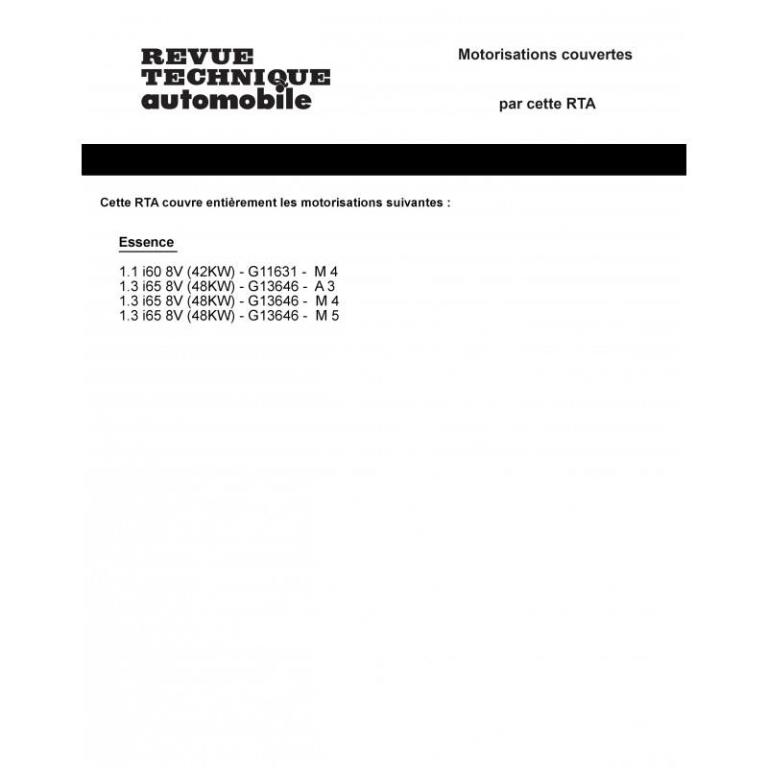 Revue technique auto (Rta) ETAI RTA 399.3 CITROEN GSA 1130 ET 1300 CM3 80-85 - ref. 4908