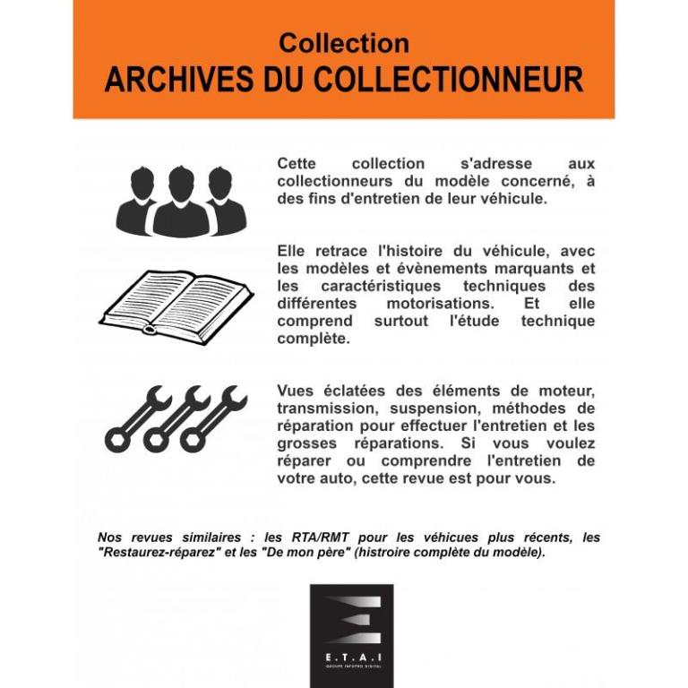 Archives du collectionneur ETAI RENAULT 4 CV (1946/1960) N° 10 - ref. 5204