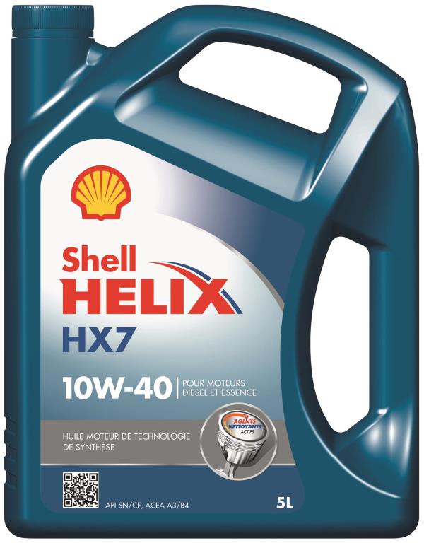 Aceite de motor SHELL HELIX HX7 10W-40 5L - ref. 550054659 al mejor precio  - Oscaro
