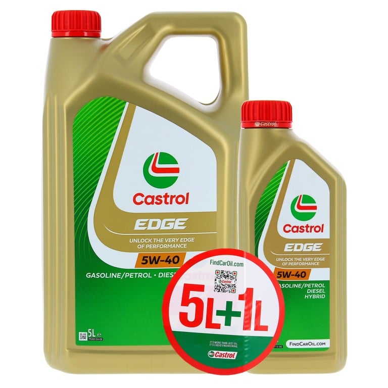 Huile moteur CASTROL CASTROL EDGE 5W-40 5+1L - ref. 15F7D8