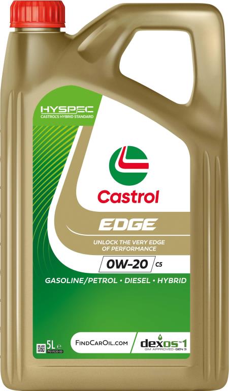 Óleo motor CASTROL CASTROL EDGE 0W-20 C5 5L - ref. 15F6EB