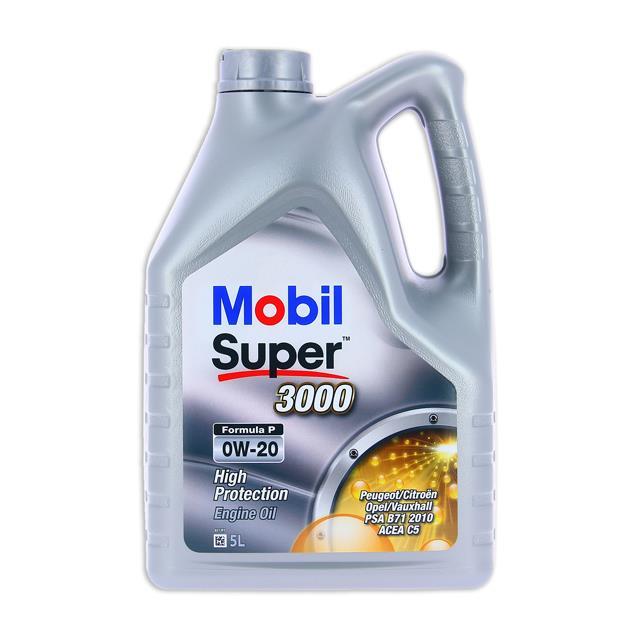 Huile moteur MOBIL MOBIL S3000 0W20 Formula-P 5L - ref. 157517