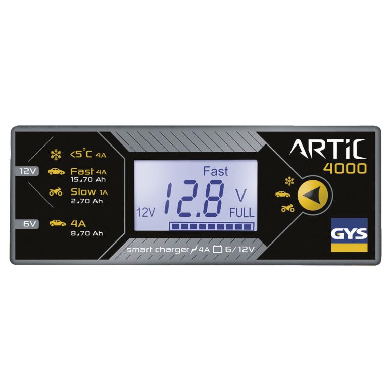 Chargeur de batterie de voiture ((de 6 à 12 V, et câbles)) GYS ARTIC 4000 - ref. 029583