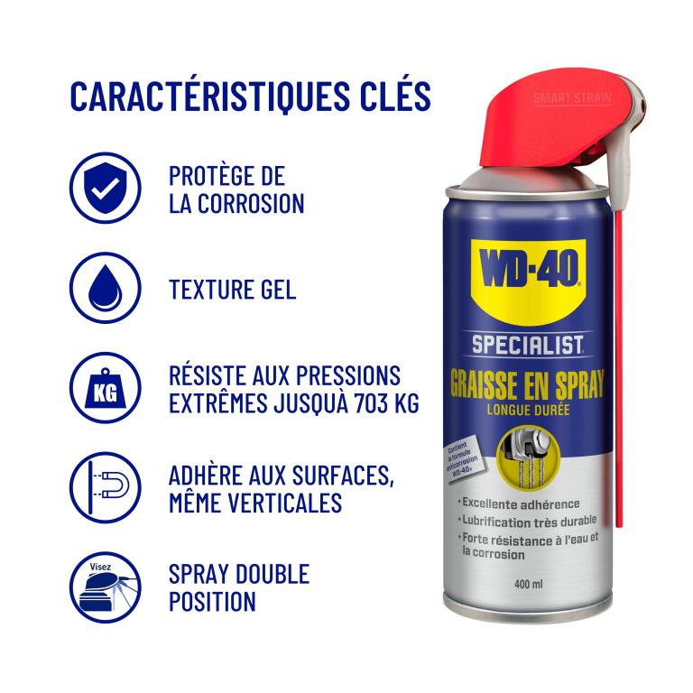Graisse WD40 Graisse en Spray WD-40 Specialist 400 ml - ref. 33217