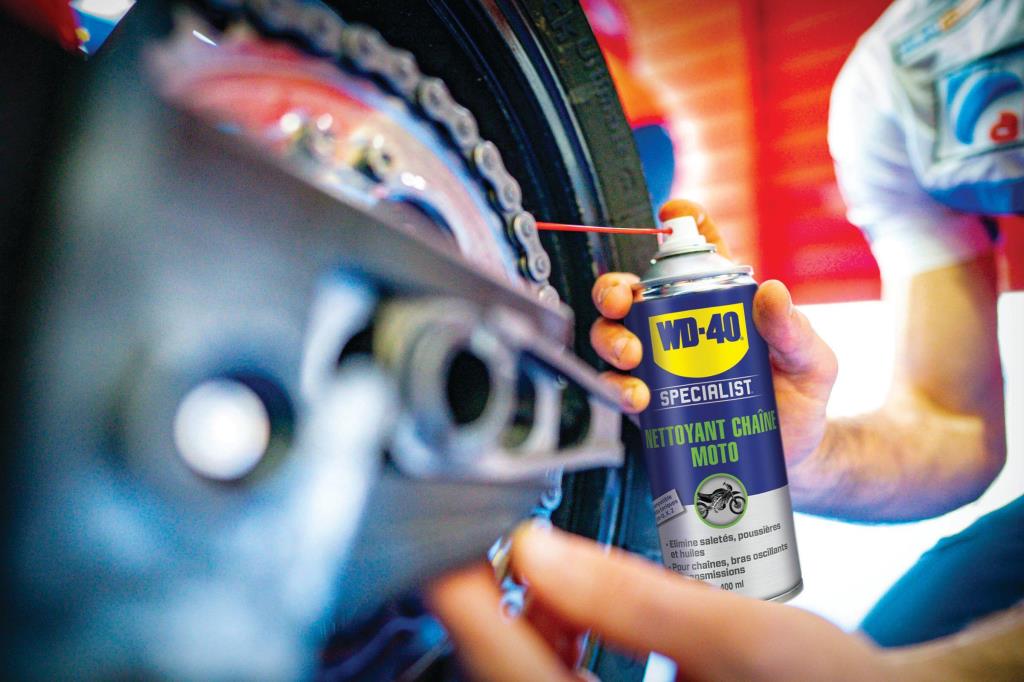 Nettoyant chaîne WD40 Nettoyant Chaîne WD-40 Specialist Moto 400 ml - ref. 33798/46