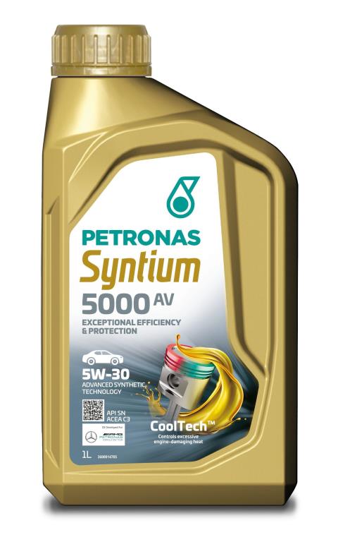 Huile moteur PETRONAS SYNTIUM 5000 AV 5W-30 SN 1L - ref. 70950E18EU