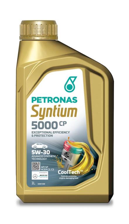 Huile moteur PETRONAS SYNTIUM 5000 CP 5W-30 SP 1L - ref. 70830E18EU