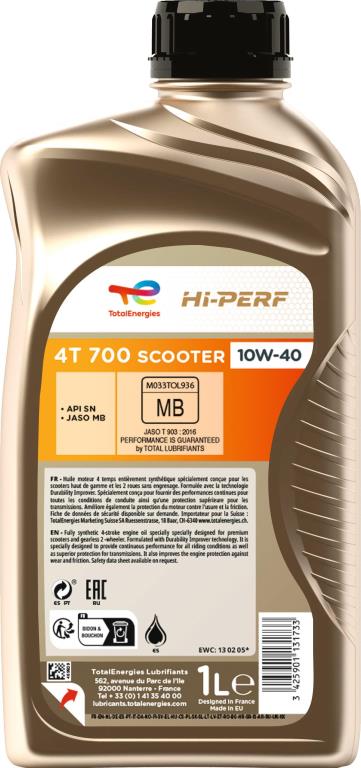 Huile moto TotalEnergies ref. 215735