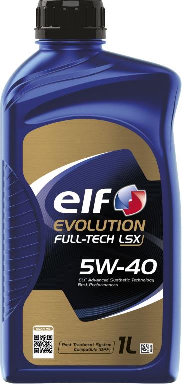 Óleo motor ELF EVOLUTION FULL-TECH LSX 5W-40 1L - ref. 213921
