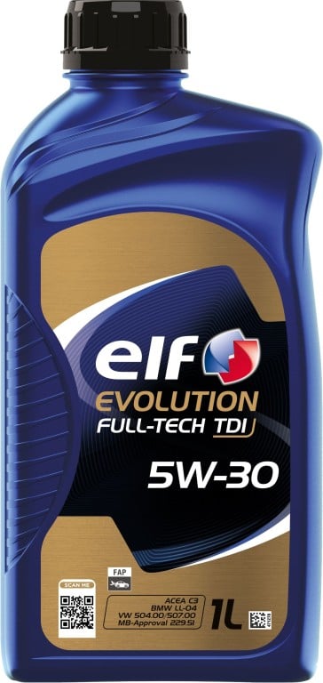 Huile moteur ELF EVOLUTION FULL-TECH TDI 5W-30  1L - ref. 213930
