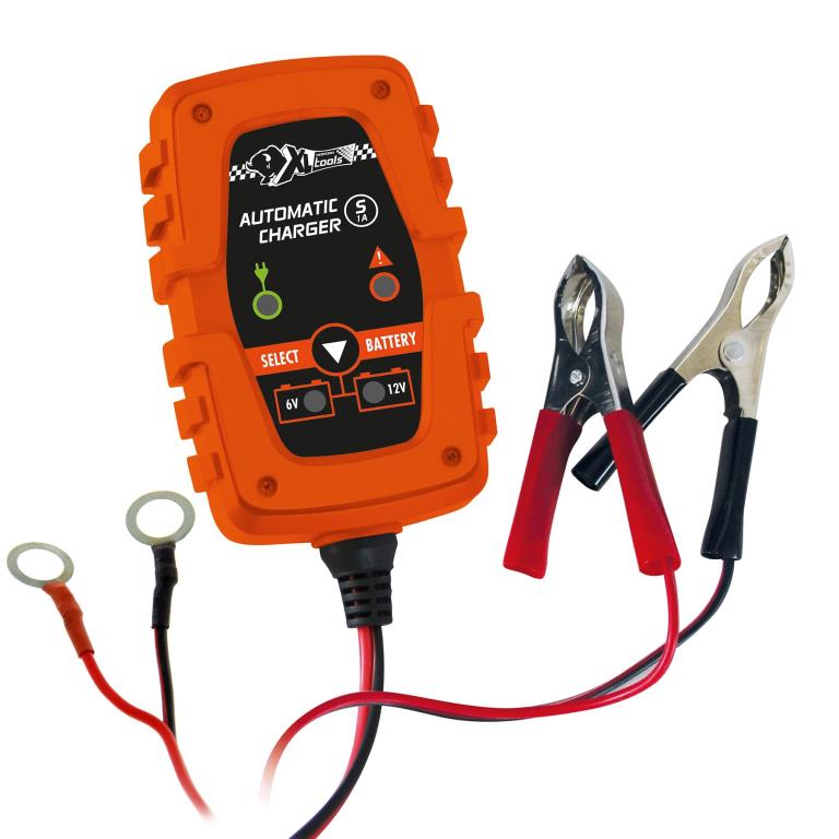 Chargeur de batterie de voiture ((de 6 à 12 V, et câbles)) XLP TOOLS ref. 553984