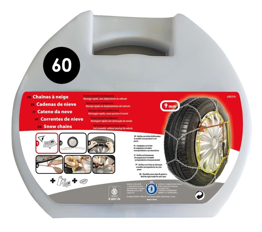 Chaînes neige (Chaussettes neige) XLP TOOLS XLP Tools chaînes neige - ref. 450311