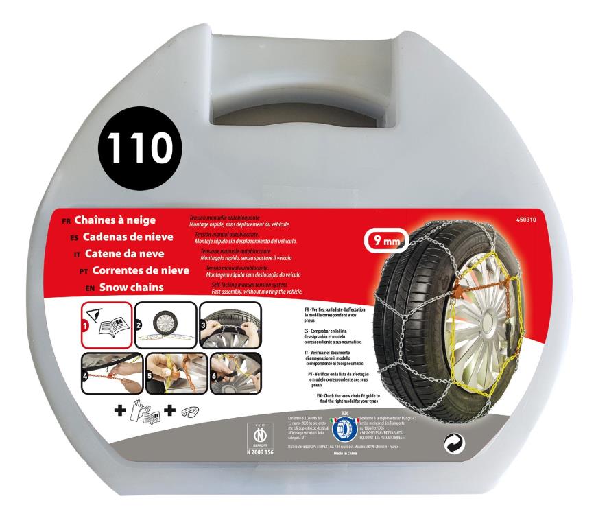 Chaînes neige (Chaussettes neige) XLP TOOLS XLP Tools chaînes neige - ref. 450316