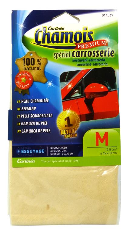 Peau chamoisée essuyage et séchage CARLINEA ref. 011 067