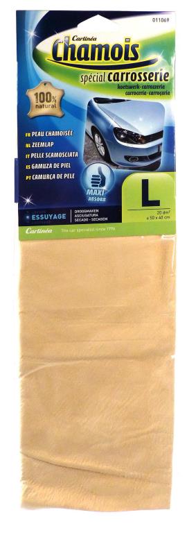 Peau chamoisée essuyage et séchage CARLINEA ref. 011069
