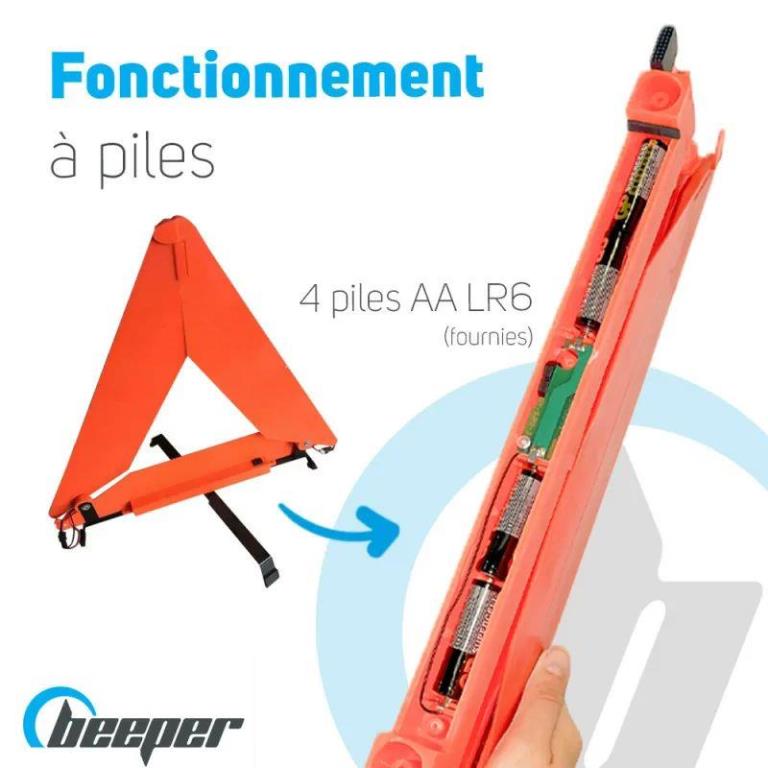 Triangle de signalisation (Triangle de sécurité) BEEPER ref. HL610