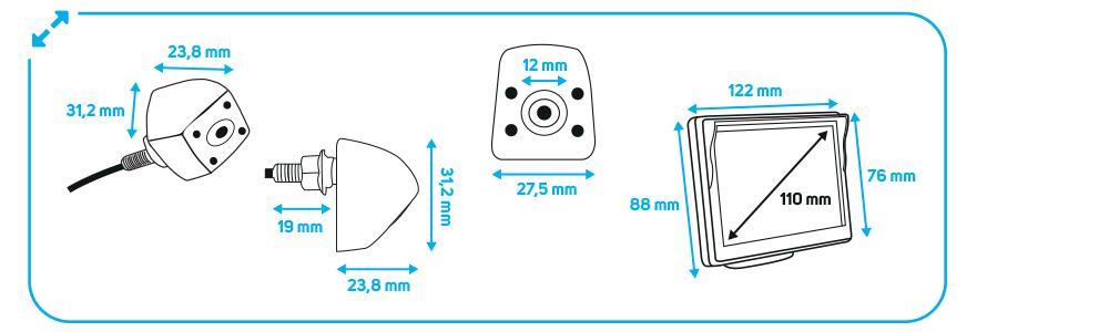Dispositivo de câmara traseira BEEPER ref. RW038-P