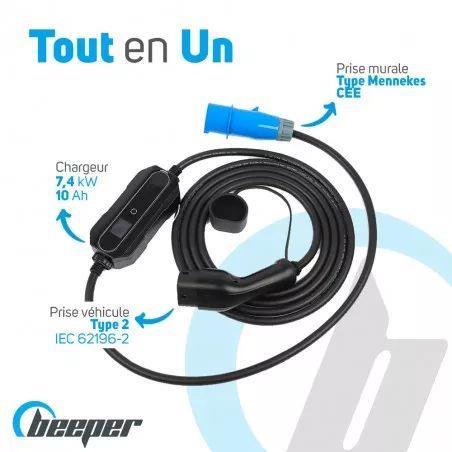 Chargeur portable pour voiture (Chargeur portable pour voiture électrique) BEEPER ref. HYB02-10