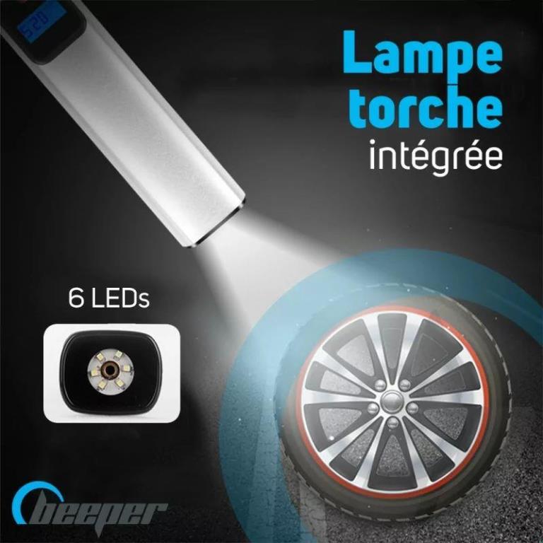 Gonfleur - manomètre gradué (Gonfleur pneus) BEEPER ME140