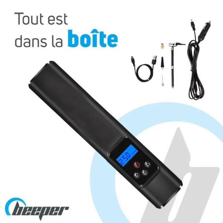 Gonfleur - manomètre gradué (Gonfleur pneus) BEEPER ME140