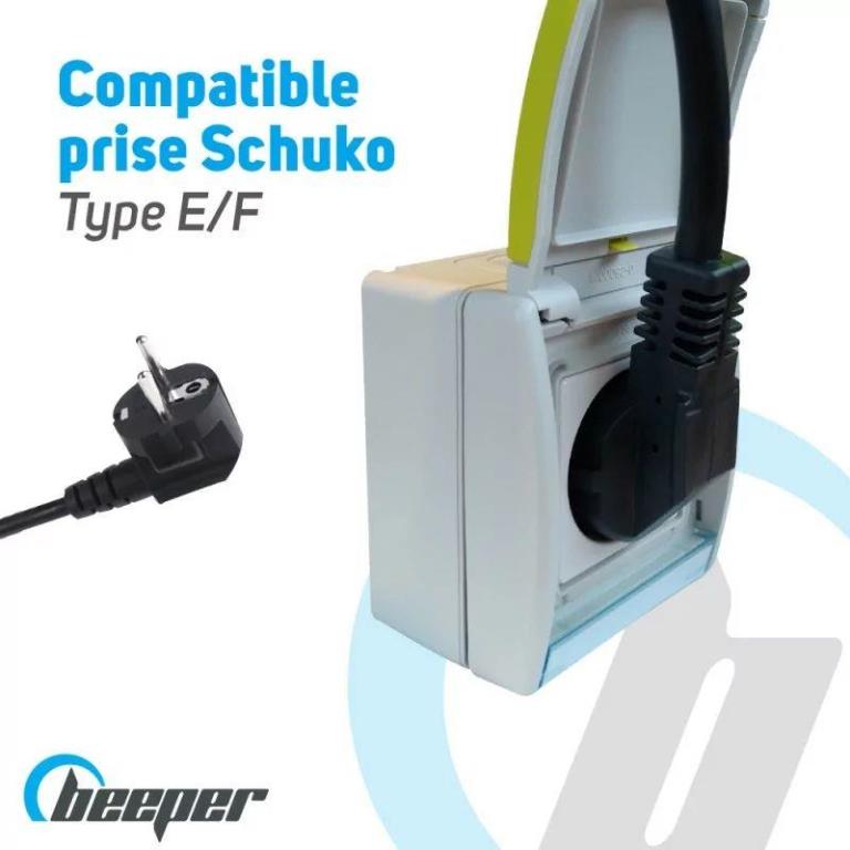 Adaptateur, prise (Fiche attelage) BEEPER ref. HYB-P01
