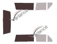 Film solaire sur mesure (Film teinté) VARIANCE AUTO ref. k-3-1205-2-32
