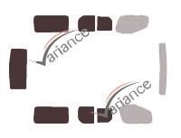 Film solaire sur mesure (Film teinté) VARIANCE AUTO ref. k-3-1728-2-33