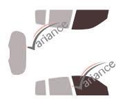 Film solaire sur mesure (Film teinté) VARIANCE AUTO k-3-2081-3-54