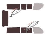 Film solaire sur mesure (Film teinté) VARIANCE AUTO ref. k-3-2640-2-32