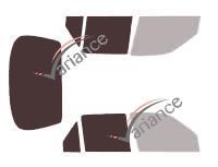 Film solaire sur mesure (Film teinté) VARIANCE AUTO ref. k-3-737-2-33