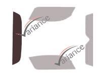 Film solaire sur mesure (Film teinté) VARIANCE AUTO ref. k-3-2299-2-32