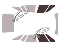 Film solaire sur mesure (Film teinté) VARIANCE AUTO ref. k-3-499-3-54