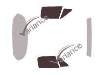 Film solaire sur mesure (Film teinté) VARIANCE AUTO ref. k-3-1413-3-54