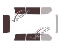 Film solaire sur mesure (Film teinté) VARIANCE AUTO ref. k-3-1510-2-54