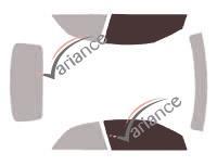 Film solaire sur mesure (Film teinté) VARIANCE AUTO ref. k-3-78-3-54