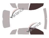 Film solaire sur mesure (Film teinté) VARIANCE AUTO ref. k-3-79-3-54