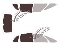 Film solaire sur mesure (Film teinté) VARIANCE AUTO ref. k-3-457-2-54
