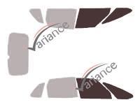 Film solaire sur mesure (Film teinté) VARIANCE AUTO ref. k-3-457-3-54