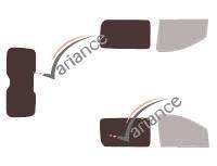 Film solaire sur mesure (Film teinté) VARIANCE AUTO ref. k-3-2984-2-33
