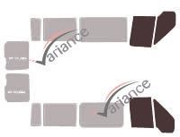 Film solaire sur mesure (Film teinté) VARIANCE AUTO ref. k-3-853-3-54
